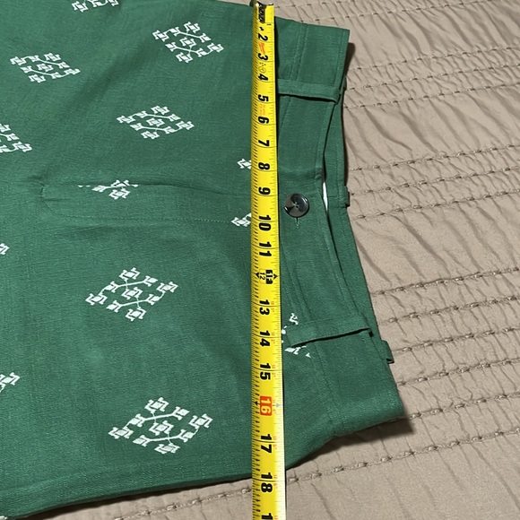 Zara Green Patterned Women's Pants - Picture 15 of 16